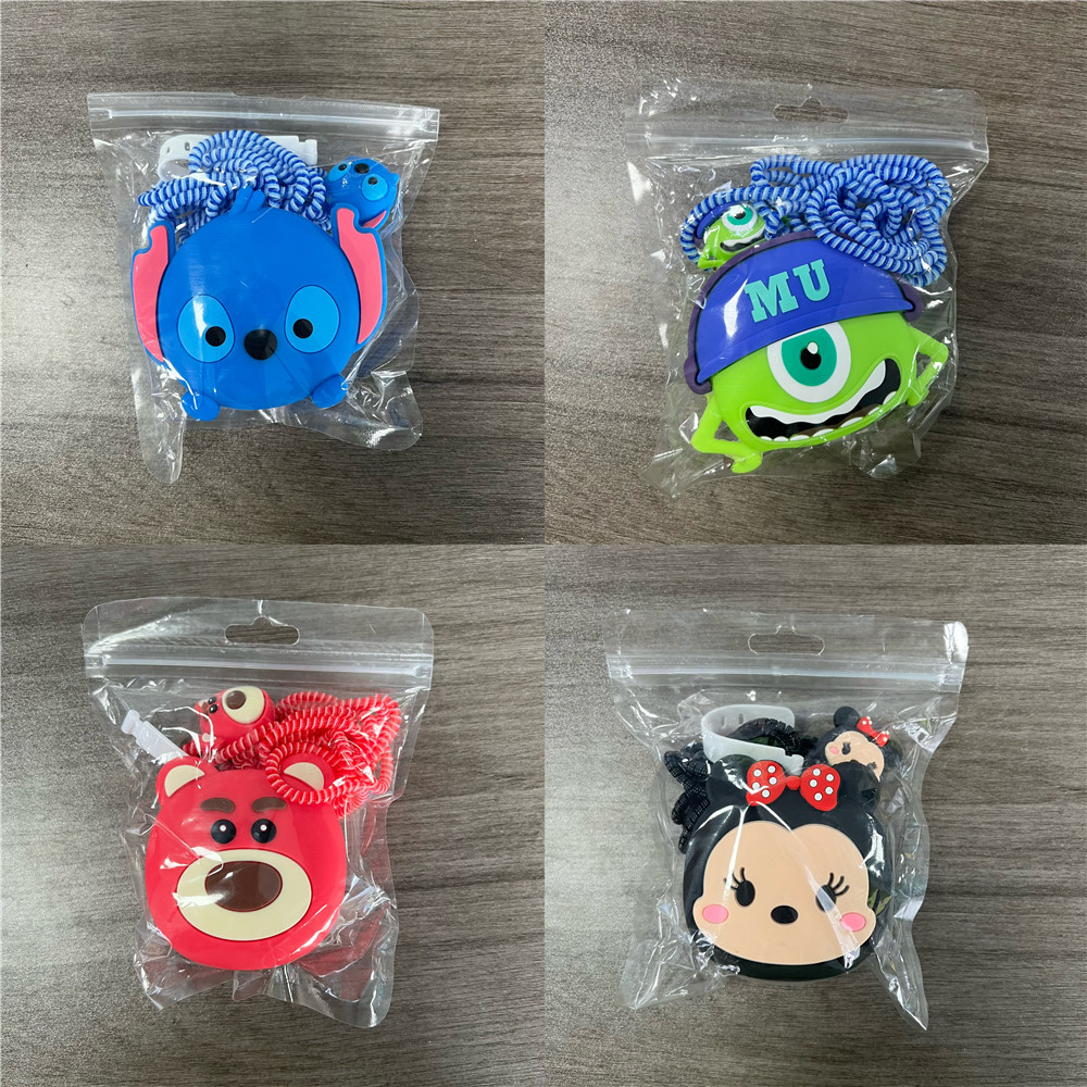 Sleeved Cable Kit - 4Pcs/Set Cute 3D Cartoon Cable Protector