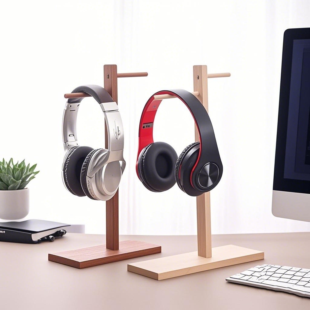 Wood Headphone Stand Earphone  - Gaming Accessories Rack 评论和价格