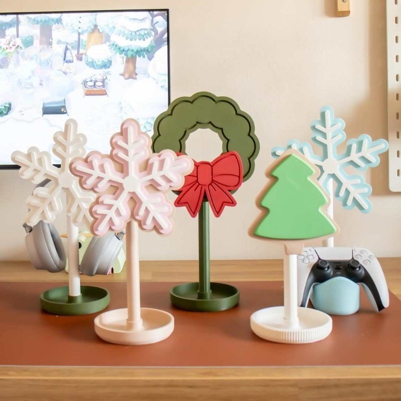 Snowflake Headphone Stand 3D P - Gaming Accessories Rack 评论和价格