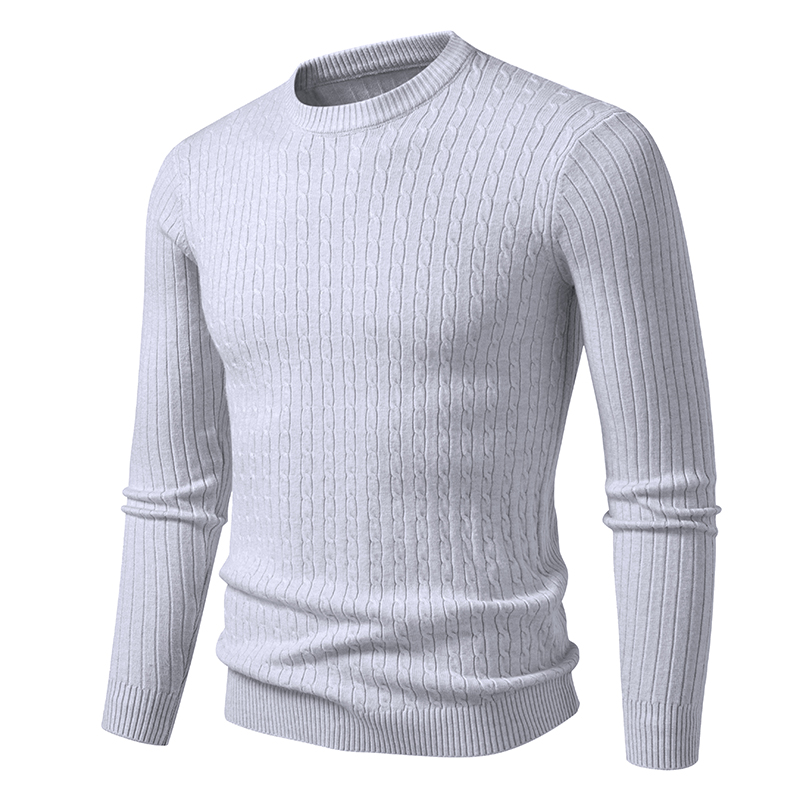 new Mens Crew Neck Sweaters Lo - Sleeved Cable Kit 评论和价格
