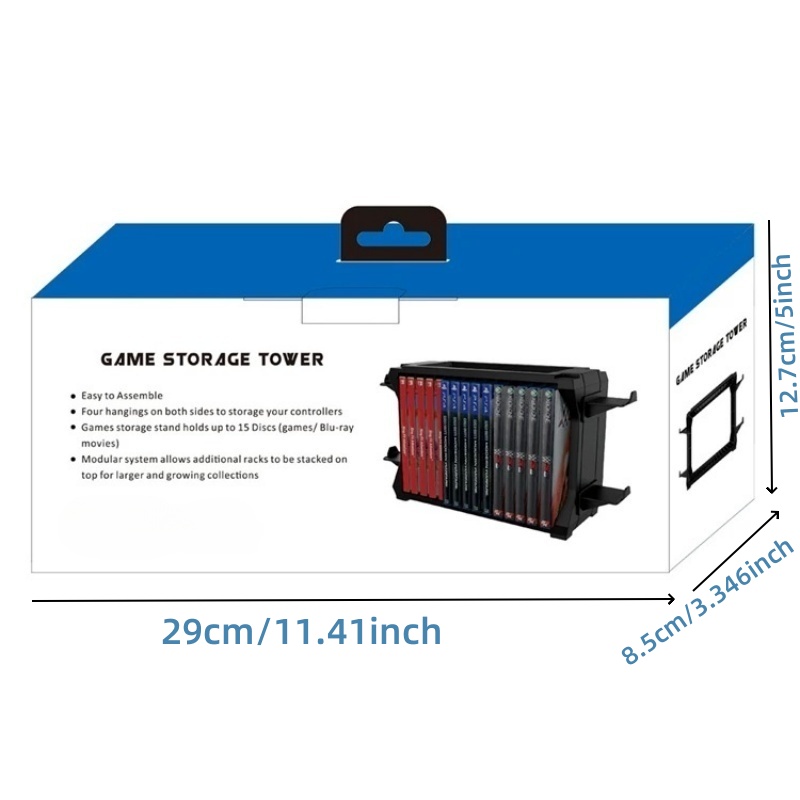 Game Storage Rack with Control - Gaming Accessories Rack 评论和价格
