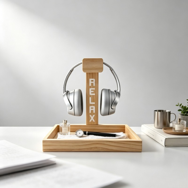 Wooden Gaming Headset Stand, D - Gaming Accessories Rack 评论和价格