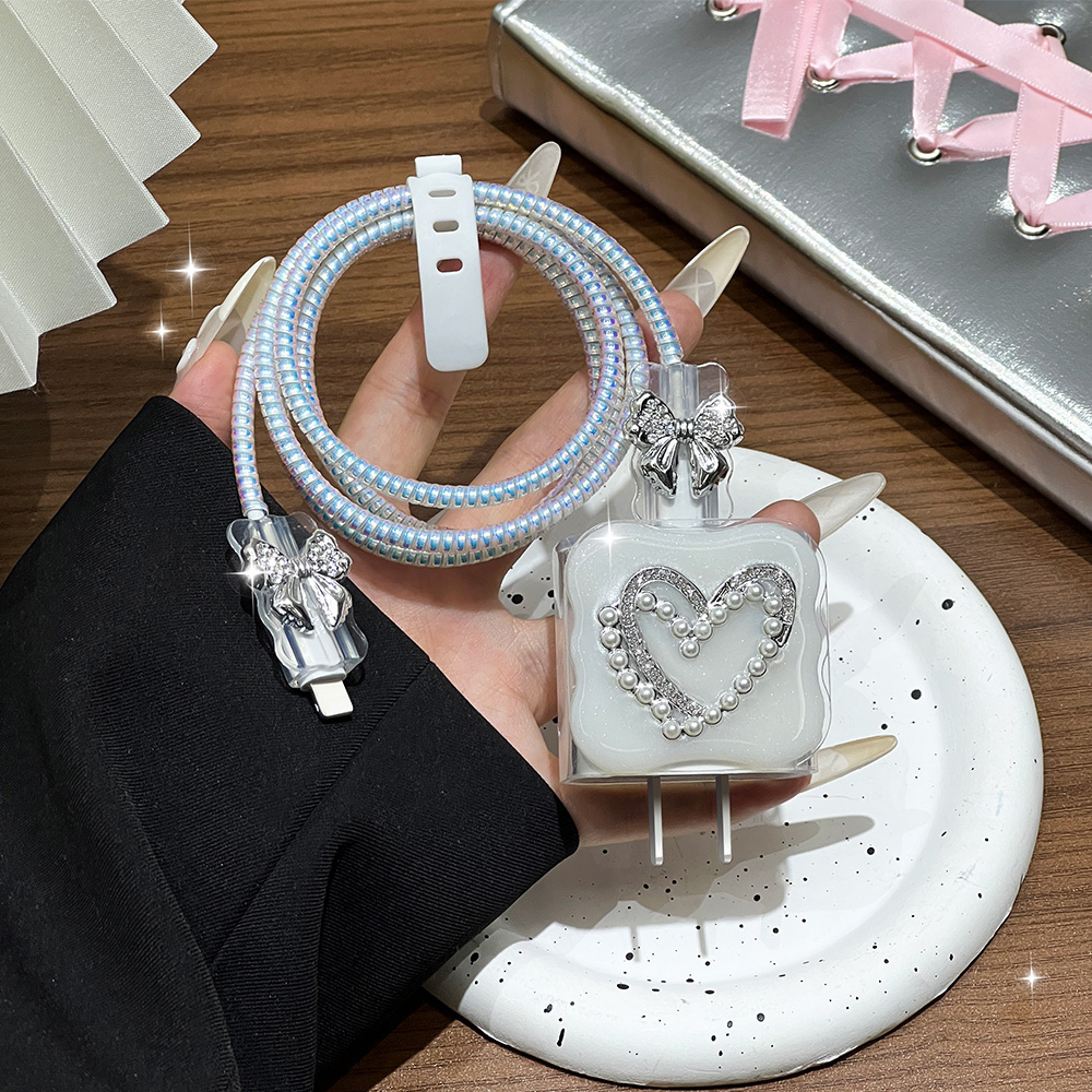 Cute 3D Pearl Charger Protecto - Sleeved Cable Kit 评论和价格