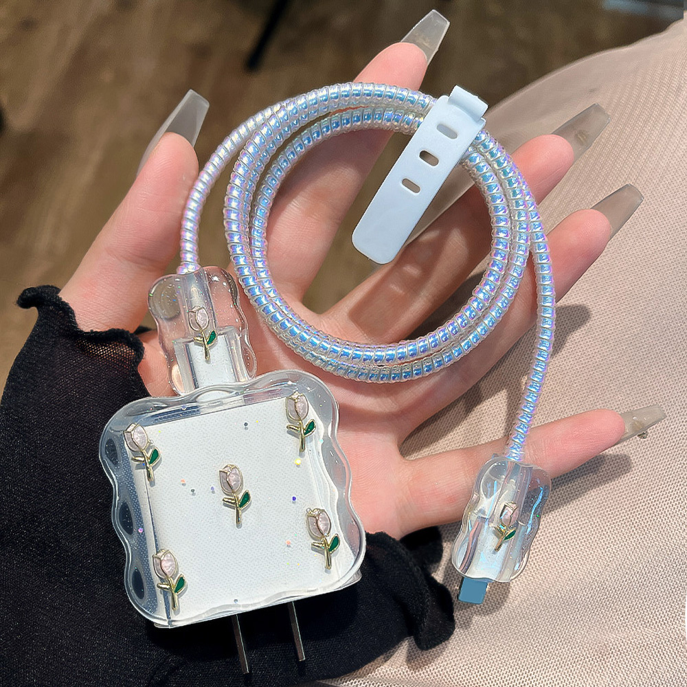 Cute 3D Pearl Charger Protecto - Sleeved Cable Kit 评论和价格